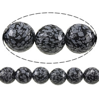 Snowflake Obsidianas Karoliukai