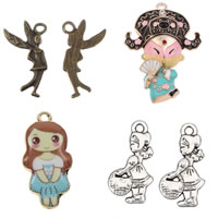 Character Shaped Zinc Alloy Pendants