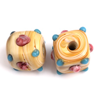 Grânulos de Lampwork  de acidentado