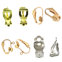 Brass Clip On Earring Finding