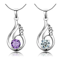 Rhinestone Brass Pendants