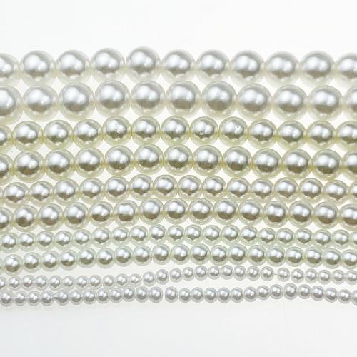 Perles de nacre en verre