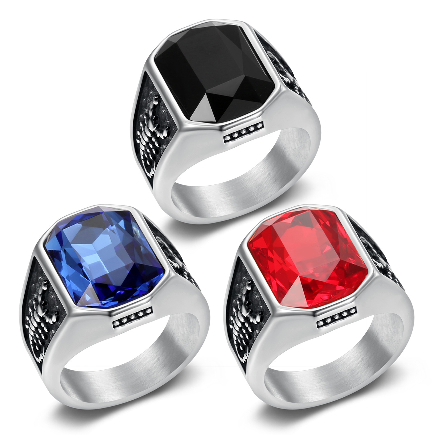 Nehrđajućeg Čelik vještački dijamant Finger Ring