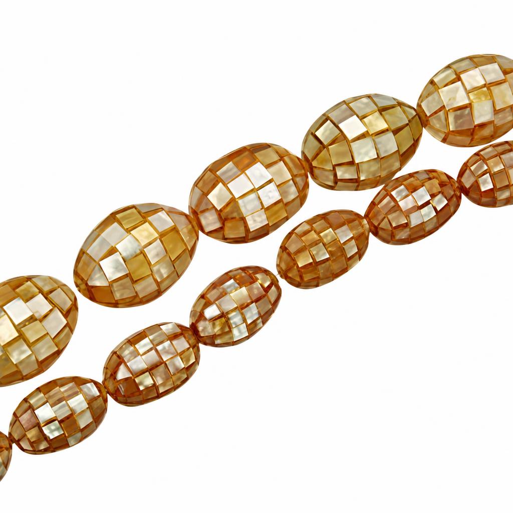 Natural Yellow Shell Beads