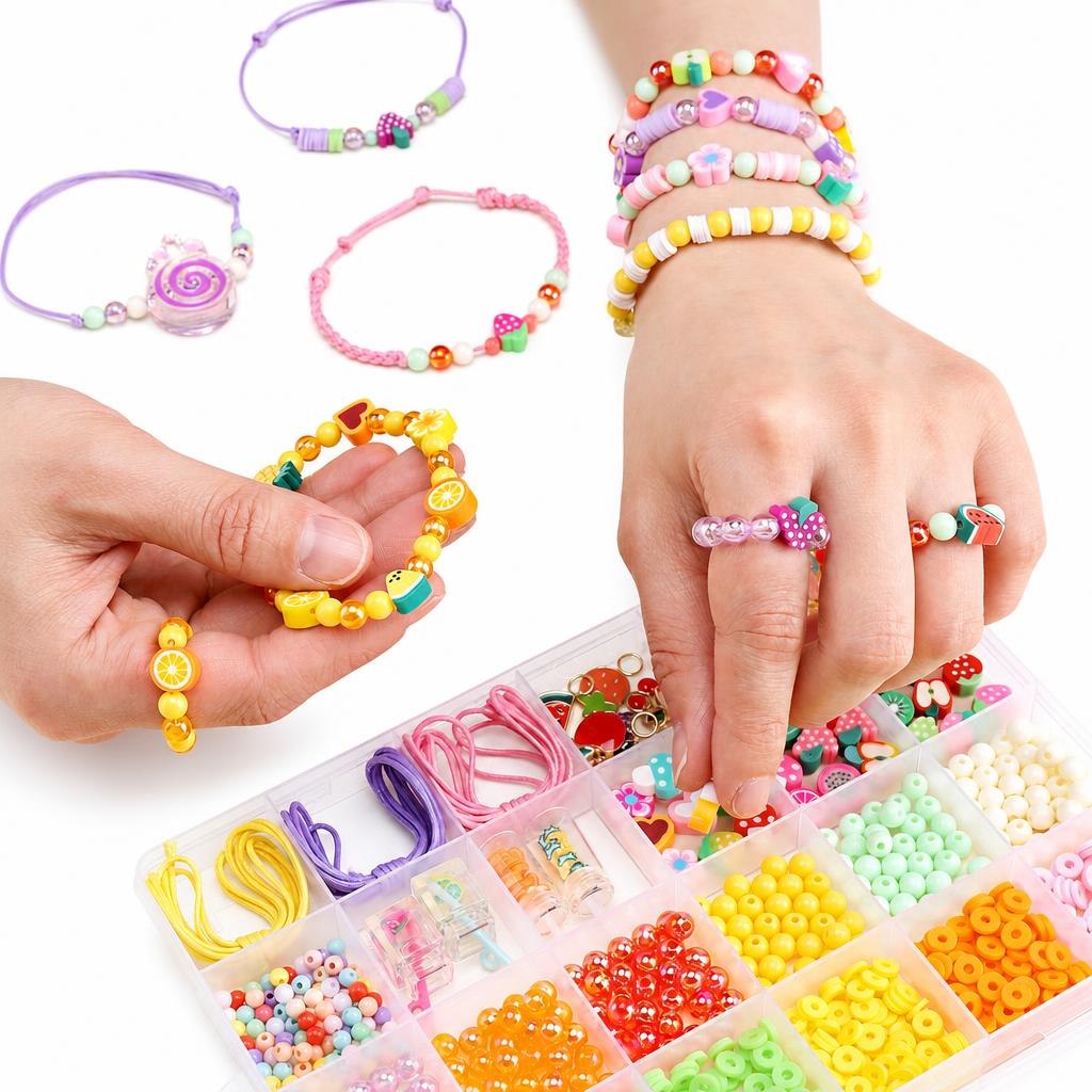 Børn DIY snor perler sæt