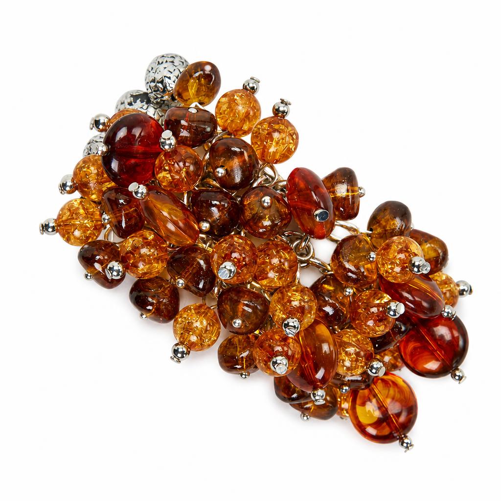 Perles d'imitation de résine ambre