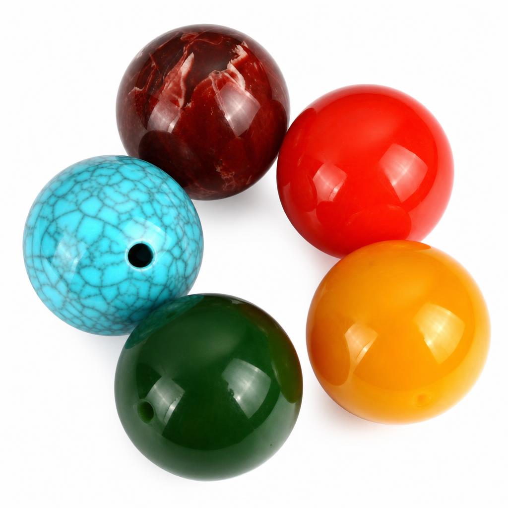 Perles bijoux en résine