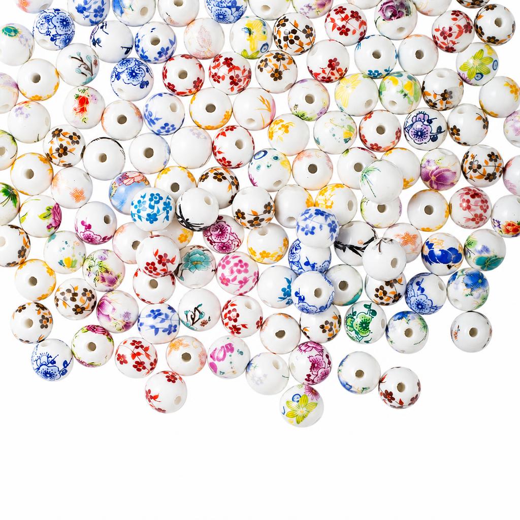 Contas de joias de porcelana