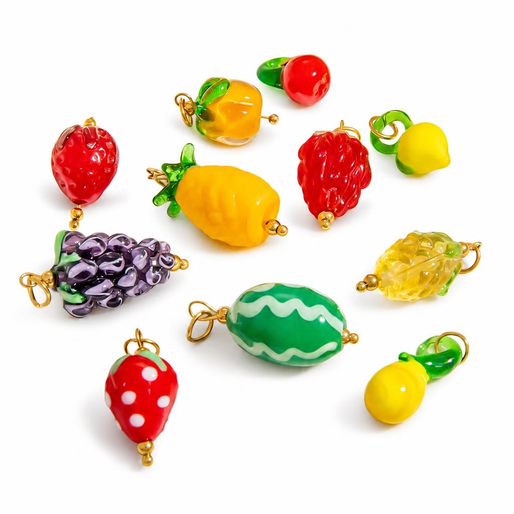 Augalai Lampwork Pakabukai
