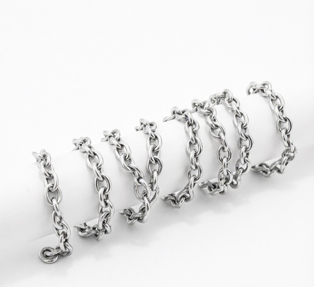 Catena ovale in acciaio inox
