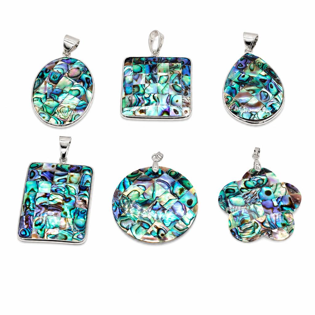 Natural Mosaic Shell Riipukset