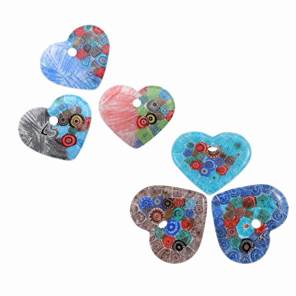 Millefiori Slice Lampwork Pakabukai
