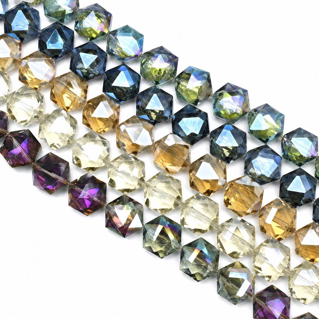 Hexagon kristal kralen