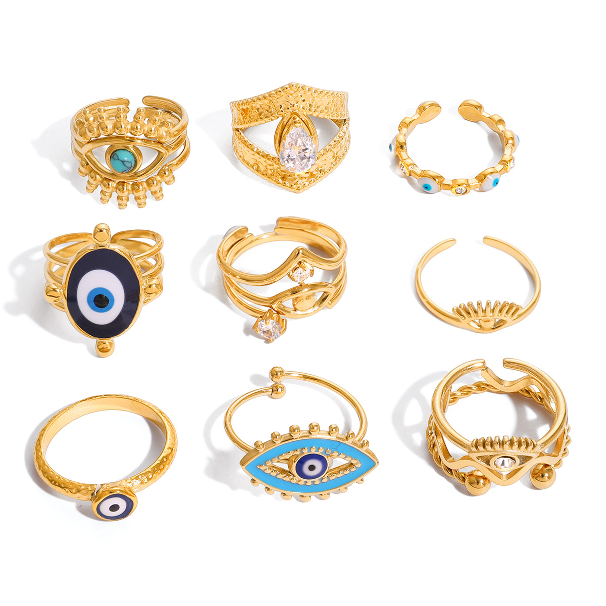 Evil Eye Nakit Finger Ring