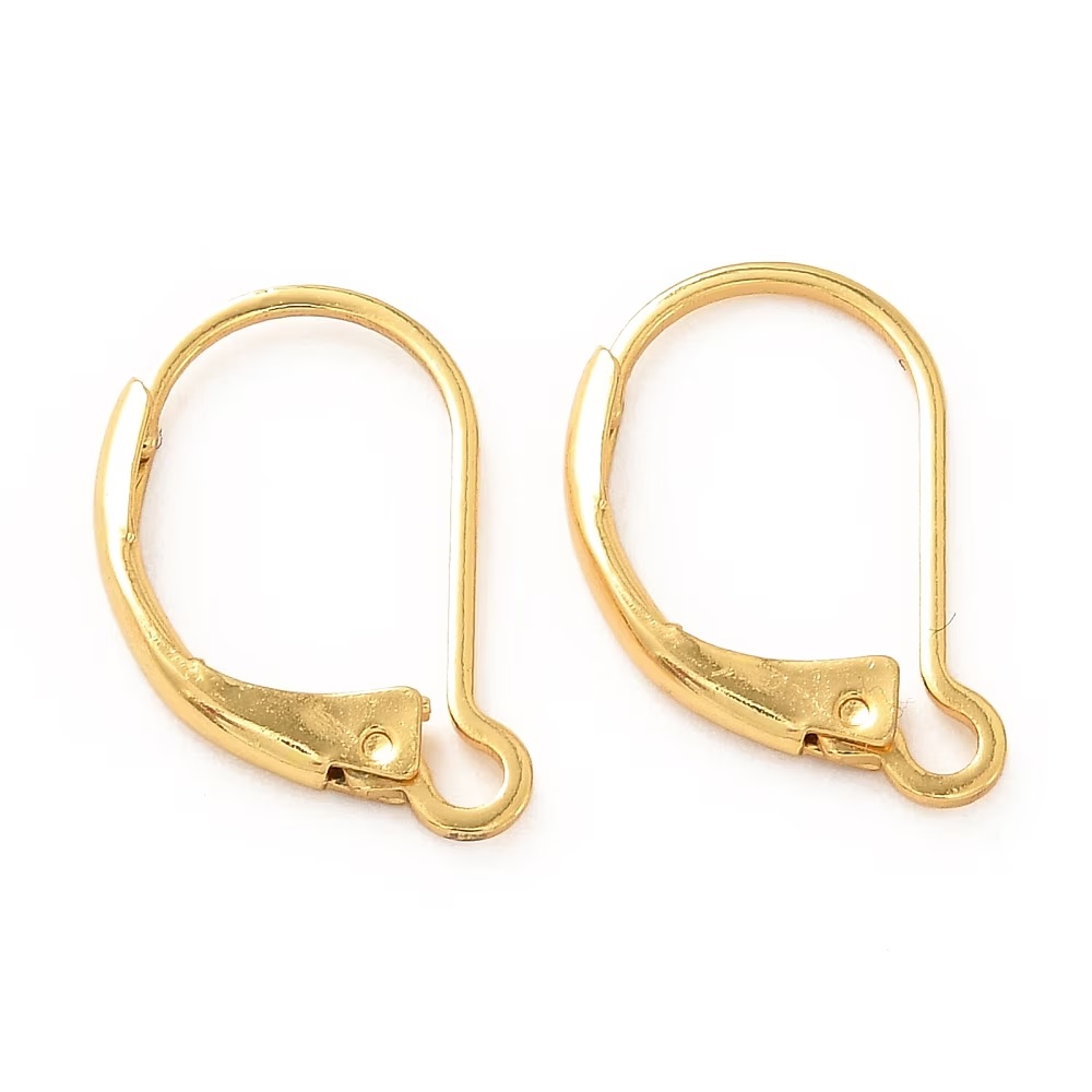Brass Lever Back Earring Components