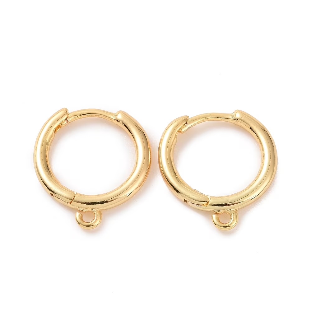 Brass Hoop Earring Components