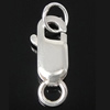 Fermoir pince de homard en argent Sterling 925, 4x9.50x2.50mm, Trou:Environ 2.2-3mm, 10PC/sac, Vendu par sac