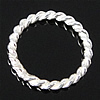 925 Sterlingsilber Biegering, 925 Sterling Silber, Kreisring, 10x8x1mm, 50PCs/Tasche, verkauft von Tasche