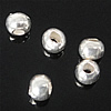 Grapas para Abalorios, plata de ley 925, Esférico, plateado, 2x1.60mm, agujero:aproximado 0.8mm, 300PCs/Bolsa, Vendido por Bolsa