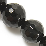 Coirníní Dubh Agate Nádúrtha, Agate Black, Babhta, méid éagsúla do rogha & ilghnéitheach, dubh, Grád A, Poll:Thart 0.8-1mm, Díolta Per Thart 15 Inse Snáithe