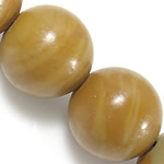 Perles de bois en pierre , pierre de grain, Rond, naturel, 6mm, Trou:Environ 0.8mm, Longueur Environ 15 pouce, 10Strandstoron/lot, Environ 60PC/brin, Vendu par lot