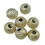 Grânulos de plástico ABS, Roda, dourado, 4mm, Buraco:Aprox 1mm, 14000PCs/Bag, vendido por Bag