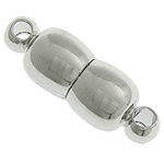 Brass Magnetic Clasp Calabash platinum color plated single-strand nickel lead & cadmium free Approx 1.7mm Sold By Bag