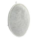 Bheilbhéidín Earring Taispeáin, le Plaisteach, Oval, liath, 220x280mm, 3ríomhairí pearsanta/Lot, Díolta De réir Lot