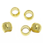 Crimp-Beads, ottone, Rondella, placcato color oro, assenza di piombo & cadmio, 2x1.40mm, Foro:Appross. 1.2mm, 60000PC/borsa, Venduto da borsa