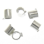 Crimp Kralen, Messing, Buis, silver plated, lood en cadmium vrij, 1.50x1.40mm, Gat:Ca 1mm, 80000pC's/Bag, Verkocht door Bag