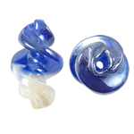 Handgemaakte Lampwork Beads, Schroef, two tone, 16x29mm, Gat:Ca 2mm, 100pC's/Bag, Verkocht door Bag