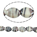 Handgewickelte Perlen, Lampwork, oval, 14x18x7mm, Bohrung:ca. 2.5mm, 100PCs/Tasche, verkauft von Tasche