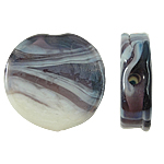 Handgemaakte Lampwork Beads, Muntstuk, 20x5mm, Gat:Ca 1mm, 100pC's/Bag, Verkocht door Bag