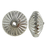 Vario Padengtas Plastikiniai karoliukai, Apvalios, platinos spalva padengtas, nikelio, švino ir kadmio nemokamai, 12x7mm, Skylė:Apytiksliai 1.5mm, 5Krepšiai/Pirkimo, Pardavė Pirkimo