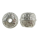 Vario Padengtas Plastikiniai karoliukai, Rondelle, platinos spalva padengtas, nikelio, švino ir kadmio nemokamai, 13x11mm, Skylė:Apytiksliai 3.5mm, 5Krepšiai/Pirkimo, Pardavė Pirkimo