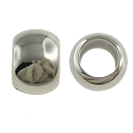 Perles en plastique revêtue de cuivre, plastique revêtu de cuivre, rondelle, Placage de couleur platine, protéger l'environnement, sans nickel, plomb et cadmium, 22x15mm, Trou:Environ 13mm, 5sacsvalises/lot, Vendu par lot