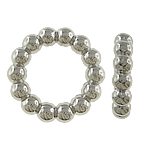 Perles en plastique revêtue de cuivre, plastique revêtu de cuivre, beignet, Placage de couleur platine, protéger l'environnement, sans nickel, plomb et cadmium, 23x5mm, Trou:Environ 15mm, 5sacsvalises/lot, Vendu par lot