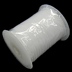 Organza Lint, met kunststof spoel, wit, 3mm, Lengte 1000 Yard, Verkocht door PC