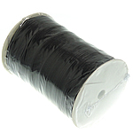 Organza Lint, met kunststof spoel, zwart, 3mm, Lengte 1000 Yard, Verkocht door PC