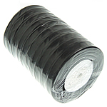 Fita de organza, preto, 12mm, comprimento 500 quintalquintal, 10PCs/Lot, vendido por Lot