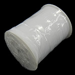 Ruban organza, avec bobine plastique & carton, blanc, 6mm, Longueur 500 Yard, Vendu par PC