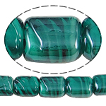 Inner Twist Lampworkkralen, Lampwork, Rechthoek, 12x15x8mm, Gat:Ca 2mm, Lengte 18.5 inch, 5strengen/Bag, Verkocht door Bag