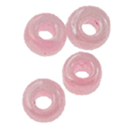 Missangas de vidro de Ceilão, Roda, rosa, 1.90x2.20mm, Buraco:Aprox 0.3mm, Aprox 22500PCs/Bag, vendido por Bag