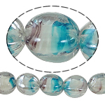 Inner Twist Lampwork Beads Oval Approx 2mm Length 17 Inch Sold By Bag