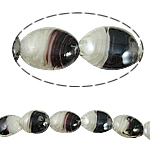 Inner Twist Lampwork Beads Oval Approx 1.5mm Length 17.5 Inch Sold By Bag