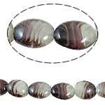 Inner Twist Lampwork Beads Oval Approx 1.5mm Length 17.5 Inch Sold By Bag