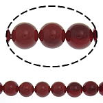 South Sea Shell Kralen, Ronde, rood, 8mm, Gat:Ca 0.5mm, 49pC's/Strand, Per verkocht 16 inch Strand