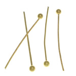 Brass Ball Head Pin gold color plated lead & cadmium free Sold By Bag