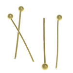 Brass Ball Head Pin gold color plated lead & cadmium free Sold By Bag