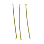 النحاس Headpin, لون الذهب مطلي, الرصاص والكادميوم الحرة, 25x1.80x0.70mm, تقريبا 10000أجهزة الكمبيوتر/KG, تباع بواسطة KG